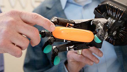 Robotic hand closeup